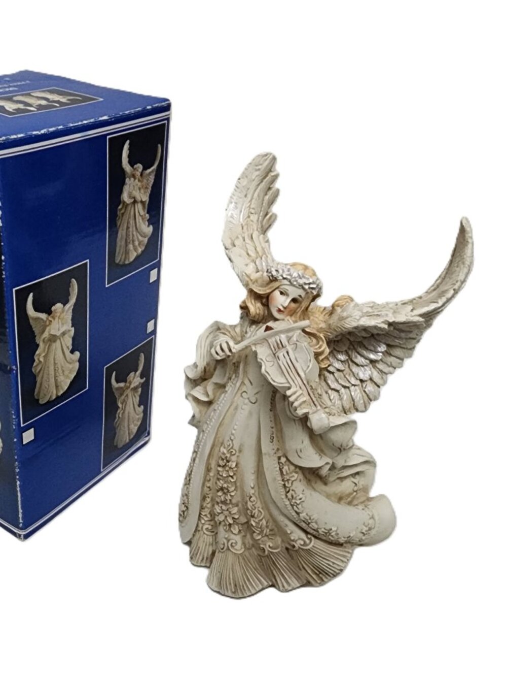 Dicksons Porcelain Angel with Violin RARE ORIGINAL DISC COLLECTIBLE